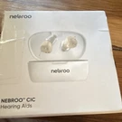 Nebroo Cic Rechargeable Hearing Aids W/ Charging Case & Cable, F703A. Fixed Price $69.99.