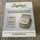 Sealed Zephyr By & Store Hearing Aid Cochlear Implant Storage Dryer Nib. Fixed Price $25.00.