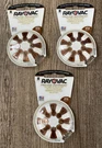 Rayovac Proline Advance Hearing Aid Batteries, Size 312. 3- 8 PACK(24 Batteries). Fixed Price $16.00.
