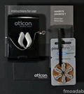 Pair Of Oticon Minirite OPN3 Digital Bte Hearing Aids Works With Iphone Gry. Fixed Price $695.99.
