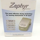 Zephyr By & Store Hearing Aid Dryer New W/ Brik Captures Moisture Odor. Fixed Price $29.95.
