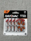 Rayovac Hearing Aid BATTERIES-24 Pack Size 13-EXPIRATION Date 10/ 2028. Fixed Price $6.99.