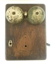 Vintage Western Electric Telephone Wood Ringer Crank Box Dovetail Corners. Fixed Price $180.00.