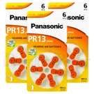 Panasonic Size Hearing Aid Batteries PR13 PR48 1.4V 0%HG Zinc Air 6-60 Cells. Fixed Price $9.85.
