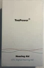 Toopower Hearing Aids For Seniors Rechargeable With Noise Canceling, Otc Digital. Fixed Price $70.00.