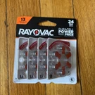 Rayovac Hearing Aid Battery Size 13 Orange 24PK: 1.45V, 72MAH - Brand New. Fixed Price $14.95.