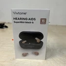 Vivtone Supermini-black Rechargable Hearing Aids & Charging Port 16 Channels. Fixed Price $142.49.