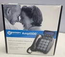 Geemarc 550 Amplified Corded Black Telephone With Caller Id Unused. Fixed Price $20.00.