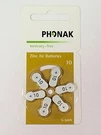 Phonak Mercury Free Size 10 Zinc Air Hearing Aid (60 Batteries). Fixed Price $22.96.