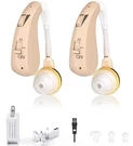 2 Rechargeable Hearing Amplifiers Aids - Digital Sound Enhancer Volume Control. Fixed Price $44.99.