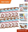 Size 312 Hearing Aid Batteries, 60 Pack With Long Tabs, Reliable Power. Fixed Price $30.99.