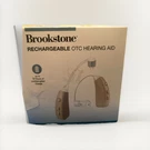 Brookstone Rechargeable Universal Otc Hearing Aid Set BRH-007 12HR -new Open Box. Fixed Price $60.00.
