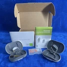 Phonak Ambra Bte Digital Hearing Aid Pair Gray With Cases And Batteries. Fixed Price $80.00.
