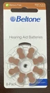 Beltone Hearing Aid Zinc Air Batteries 8 Pack 1.45V B347 312 Sealed Exp 9/2027. Fixed Price $10.00.