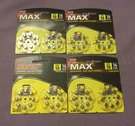 4X Cvs Size 10- 16 Pack Max Hearing Aid Batteries Exp 02/2026 09/2026 & 07/2019. Fixed Price $9.95.