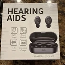 Digital Rechargeable Hearing Aid With Charging Case JS-283BT Black. Fixed Price $47.99.