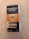 6 Duracell Hearing Aid Batteries Size 312. Fixed Price $9.99.
