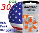 30 Pcs A13 13A Size Rayovac Extra Card 1.5V Zinc Air Hearing Aid Battery. Fixed Price $11.48.