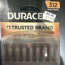 Duracell 312 Hearing Aid Batteries Set Of 16 Best Before March 2026. Fixed Price $11.50.