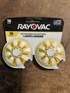 Rayovac 16-PACK Size 10 Hearing Aid Batteries Expiration Date: November 2024. Fixed Price $7.95.