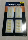 Duracell Size 10 Battery 32 Pack Hearing Aide Batteries (expires March 2023). Fixed Price $11.99.