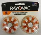 Rayovac 16 No Hearing Aid Battery Size 13 New Package Exp 6/26. Fixed Price $8.99.