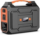 Portable Power Station Bank 146WH/100W Solar Generators Black & Orange. Fixed Price $146.60.