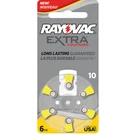 60 Rayovac Extra Advanced, Size 10 Hearing Aid Battery (pack Pcs). Fixed Price $17.40.