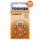 Toshiba Size 13 PR48 1.45V Zinc Air Hearing Aid Batteries (300 Pack) Exp 01/2026. Fixed Price $49.99.