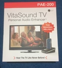 Vitasound PAE-200, Personal Tv Audio Enhancer-grey. Fixed Price $38.99.