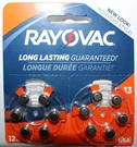 Rayovac (made Usa) 11 Packs Of 12 (132) Hearing Aid Batteries Size. Fixed Price $30.23.