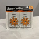 Zinc Air Hearing Aid Batteries. Size 13. 32 Pack. Equate. Best Before 09/2027. Fixed Price $14.00.