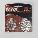 Cvs Pharmacy Max Hearing Aid Batteries Size 312 Brown Tab 16 Pack Exp 01/2028. Fixed Price $6.00.