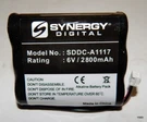 Synergy Digital Battery 6V 2800 Mah SDDC-A1117. Fixed Price $7.03.