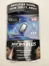 Bell & Howell Micro Plus Sound Amplifier Hearing Aid 50DB New. Fixed Price $19.99.