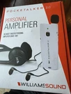 Williams Sound Pocketalker 2.0 Personal Amplifier Pkt Open Box. Fixed Price $59.99.
