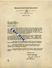 1931 Angela Carroll Sonco Letterhead Sonotone Corporation New York Hearing Aid. Fixed Price $118.30.