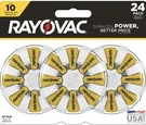 Rayovac Size 10 Hearing Aid Batteries 24 Pack Zinc Air Exp 06/2027 Brand New. Fixed Price $12.00.