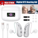 1 Pair Of Digital Hearing Rechargeable Invisible Bte Loss Aids Us. Fixed Price $27.69.