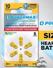 7 Packs - Powermax Size 10 Hearing Aid Batteries, 49 Count, Expiration 2029. Fixed Price $19.99.