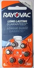Rayovac (made Usa) Lot Of (4) Packs 6 (24) Hearing Aid Batteries Sz 13. Fixed Price $10.07.