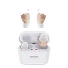 Mirasing Rechargeable Hearing Aids With Amplifier And Button Volume Control. Fixed Price $79.99.