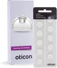 Oticon Minifit Bass Double Vent 6MM = 0.24 Inches - Small 10 Domes Replacements. Fixed Price $12.87.