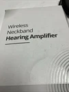 Neosonic Neckband Listener NW10 Hearing Amplifier With Wireless Microphone. Fixed Price $39.99.