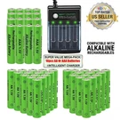 16PCS Alkaline Batteries 3000MAH Rechargeable Battery 1.5V Smart Charger. Fixed Price $13.99.