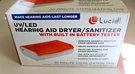 Lucid Hearing Aid Dryer Sanitizer W/built Battery Tester Uv/led Sterilization. Fixed Price $12.99.