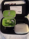 Phonak Aud Ric Hearing Aids Gray With Case, Batteries, Domes, Carry Pouch. Fixed Price $299.00.