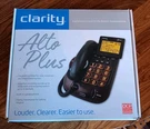 Clarity Alto Plus Phone Hearing Impairment New Open Box Red & Black. Fixed Price $32.99.