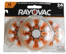 Rayovac Size 13 Hearing Aid Batteries (24 Pack), - 01/2027. Fixed Price $9.95.