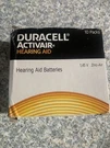 Duracell Activair Hearing Aid Batteries: (60 Batteries) Best Before Date 06.2025. Fixed Price $22.00.